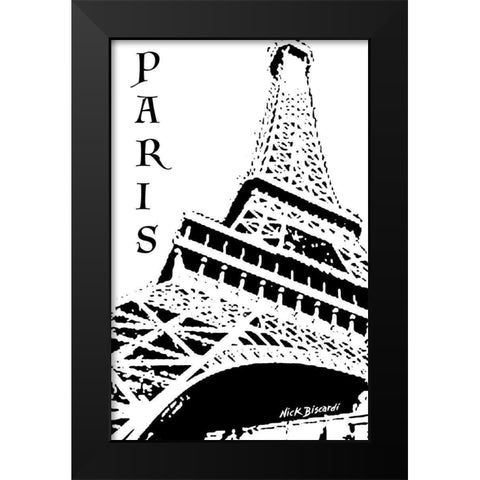 Modern Paris III Black Modern Wood Framed Art Print by Biscardi, Nicholas