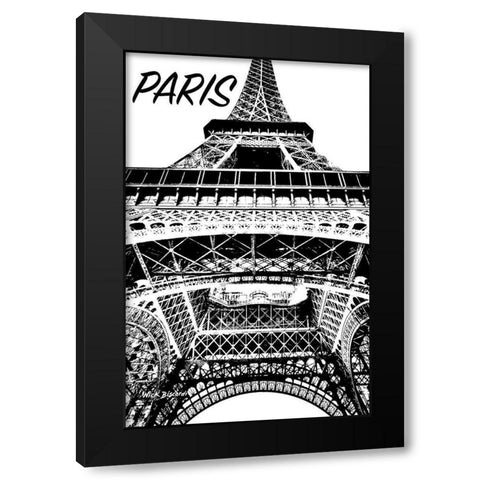 Modern Paris IV Black Modern Wood Framed Art Print by Biscardi, Nicholas