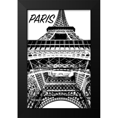 Modern Paris IV Black Modern Wood Framed Art Print by Biscardi, Nicholas
