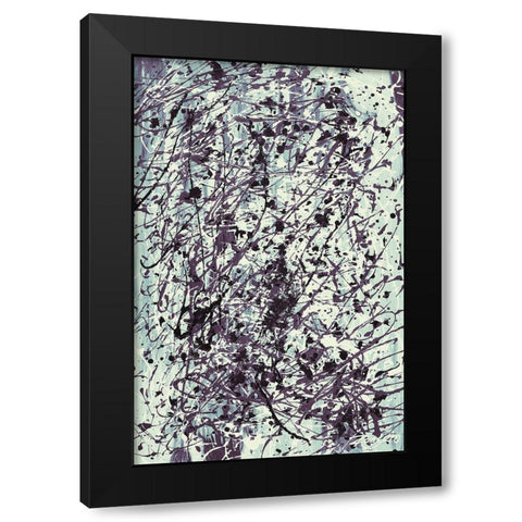 Imperfect Inks Black Modern Wood Framed Art Print with Double Matting by Mercado, M.