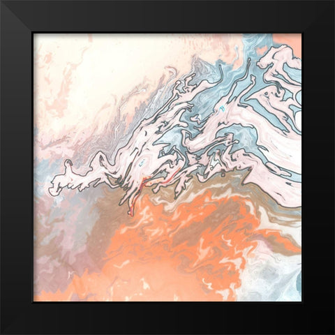 Earthly Agate Black Modern Wood Framed Art Print by Gonzalez, Roberto