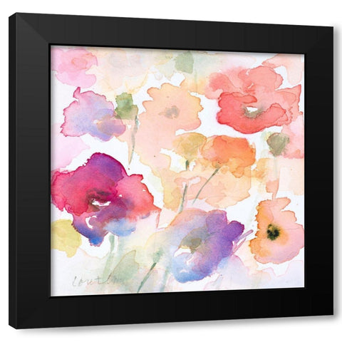 Misty Summer I Black Modern Wood Framed Art Print with Double Matting by Loreth, Lanie