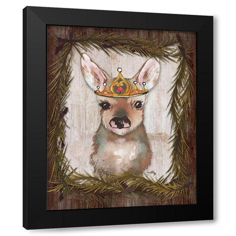 Woodland Animals I Black Modern Wood Framed Art Print with Double Matting by Medley, Elizabeth