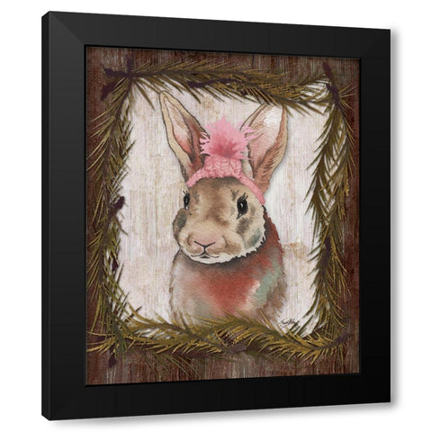 Woodland Animals II Black Modern Wood Framed Art Print by Medley, Elizabeth