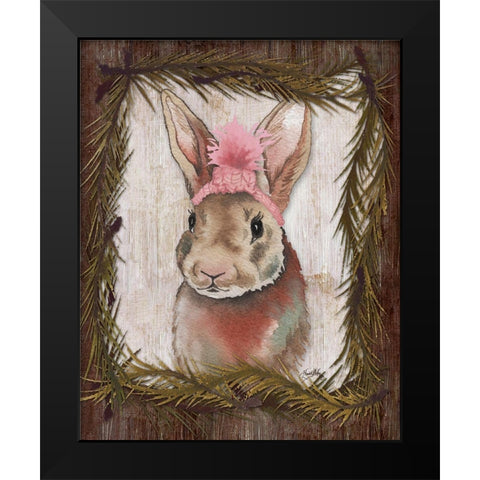 Woodland Animals II Black Modern Wood Framed Art Print by Medley, Elizabeth