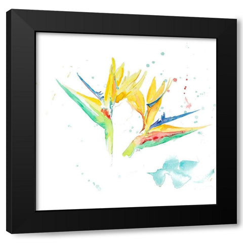 Bird of Paradise I Black Modern Wood Framed Art Print by Pinto, Patricia