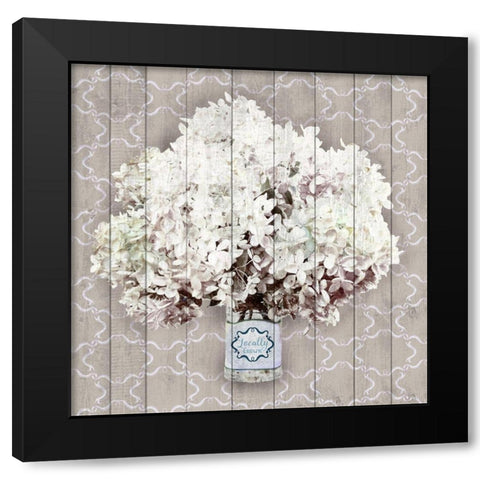 Hydrangia I Black Modern Wood Framed Art Print with Double Matting by Metz, Andi