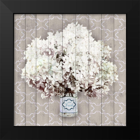 Hydrangia II Black Modern Wood Framed Art Print by Metz, Andi