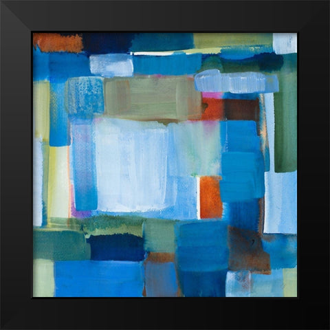 Midnight Light Black Modern Wood Framed Art Print by Loreth, Lanie