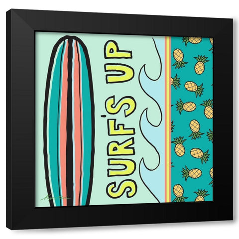 Pop Coastal I Black Modern Wood Framed Art Print by Edwins, Hugo