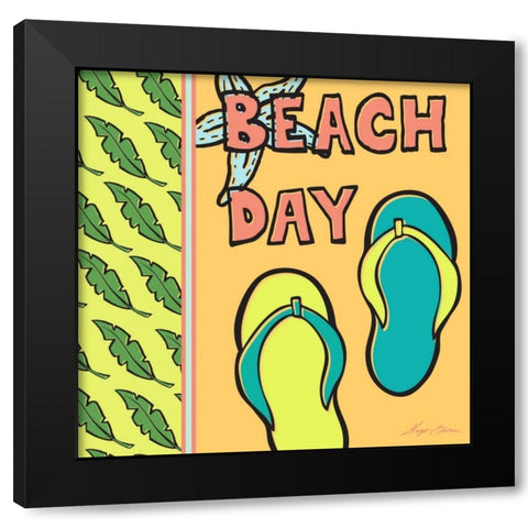 Pop Coastal II Black Modern Wood Framed Art Print by Edwins, Hugo