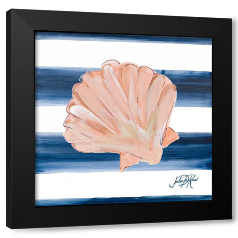 Nautical Shell III Black Modern Wood Framed Art Print by DeRice, Julie