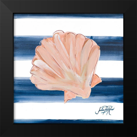 Nautical Shell III Black Modern Wood Framed Art Print by DeRice, Julie
