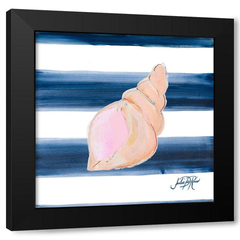 Nautical Shell I Black Modern Wood Framed Art Print by DeRice, Julie