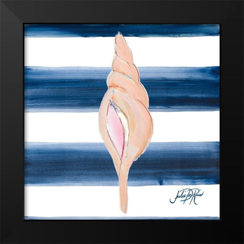 Nautical Shell IV Black Modern Wood Framed Art Print by DeRice, Julie