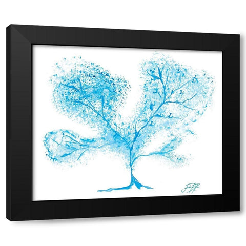 Coral II Black Modern Wood Framed Art Print with Double Matting by DeRice, Julie