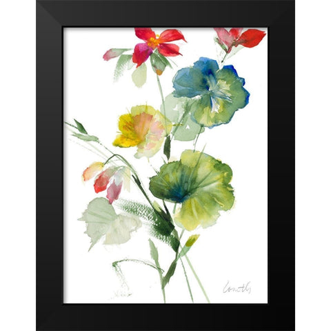 Geranium I Black Modern Wood Framed Art Print by Loreth, Lanie