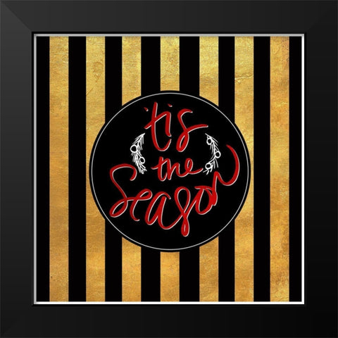 Christmas Gold III	 Black Modern Wood Framed Art Print by SD Graphics Studio