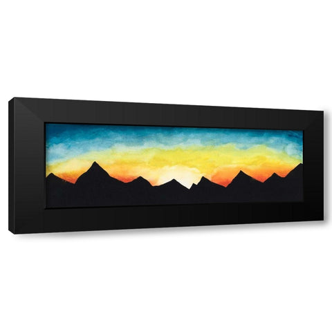 Sunrise over the Mountains Black Modern Wood Framed Art Print by Bucheli, Amaya