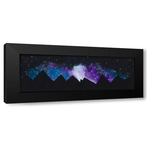 Stars over the Mountains Black Modern Wood Framed Art Print with Double Matting by Bucheli, Amaya