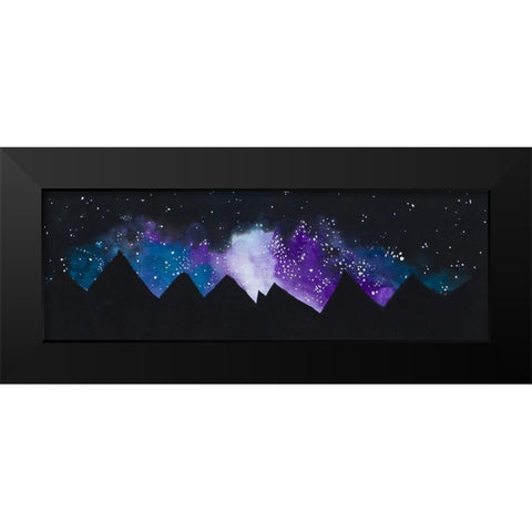 Stars over the Mountains Black Modern Wood Framed Art Print by Bucheli, Amaya