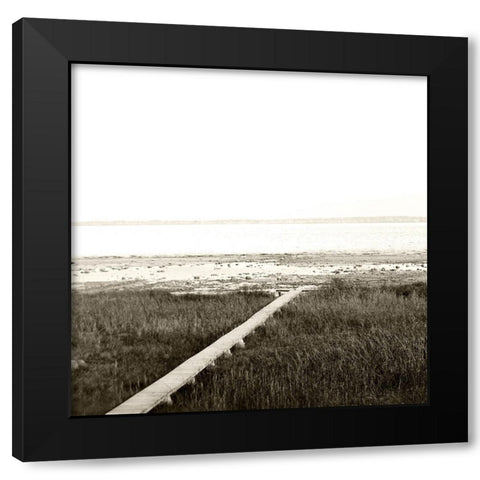 Serene View Black Modern Wood Framed Art Print by Wilson, Kali