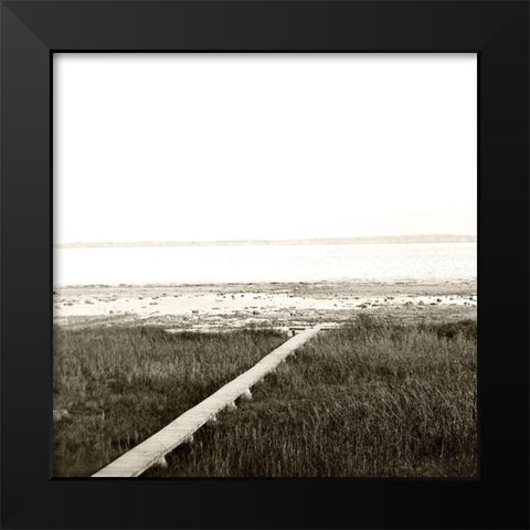 Serene View Black Modern Wood Framed Art Print by Wilson, Kali