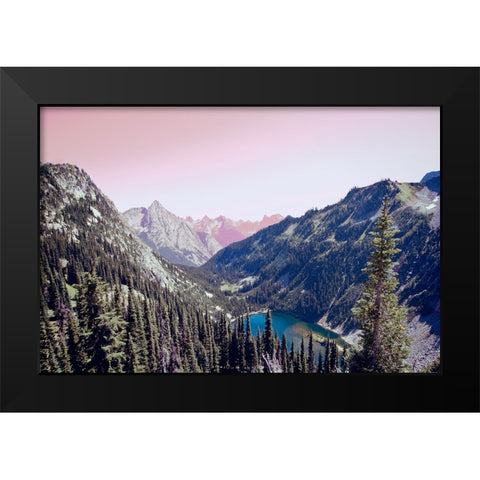 Sunrise Black Modern Wood Framed Art Print by Wilson, Kali