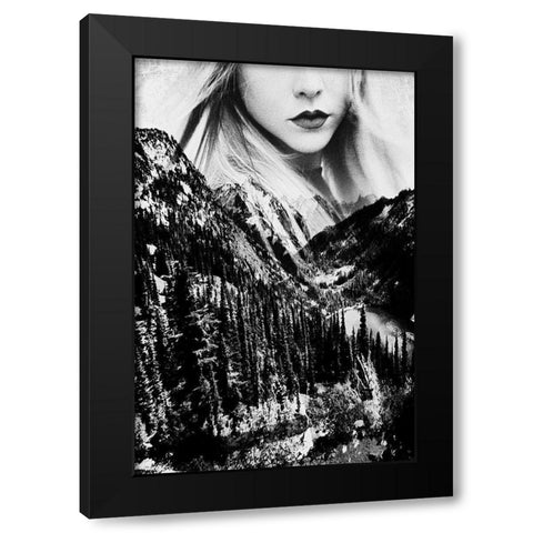 Wander Out Black Modern Wood Framed Art Print by Wilson, Kali