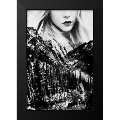Wander Out Black Modern Wood Framed Art Print by Wilson, Kali