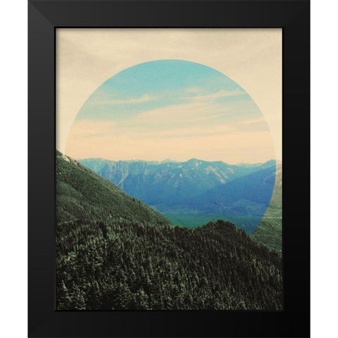 Sunset Views Black Modern Wood Framed Art Print by Wilson, Kali