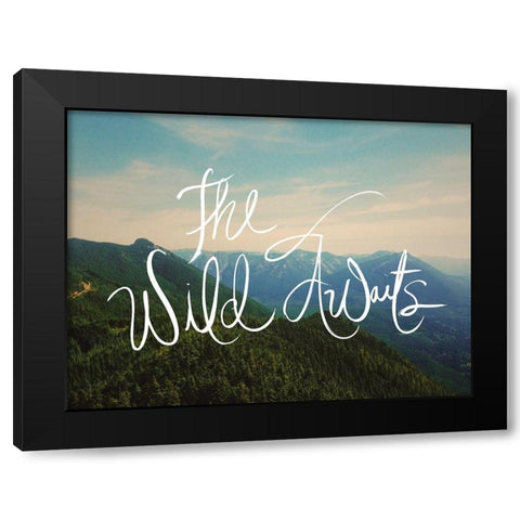 The Wild Awaits Black Modern Wood Framed Art Print with Double Matting by Wilson, Kali