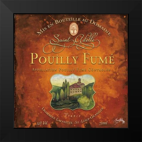 Still Life Wine Label Square VI Black Modern Wood Framed Art Print by Baker, Mary Beth