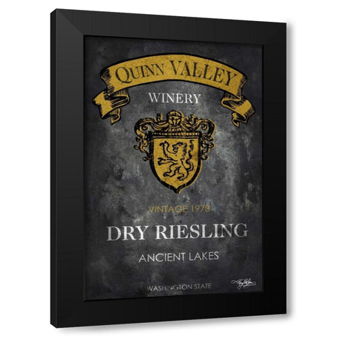 Still Life Wine Label IV Black Modern Wood Framed Art Print by Baker, Mary Beth