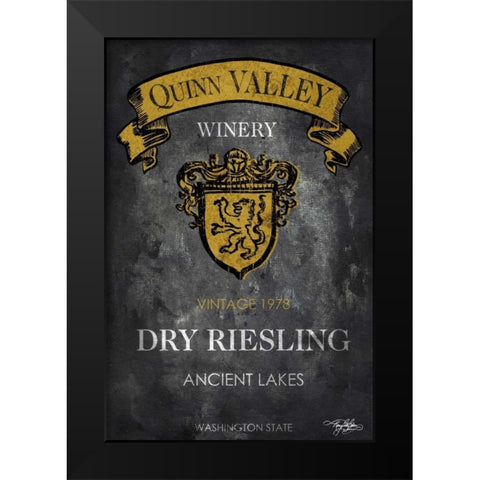 Still Life Wine Label IV Black Modern Wood Framed Art Print by Baker, Mary Beth