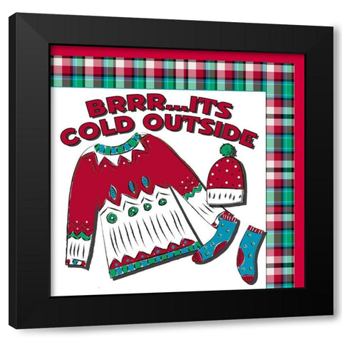 Chilly Nostalgia II Black Modern Wood Framed Art Print with Double Matting by Mosher, Deidre