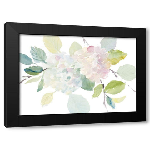 Blushing Blooms Black Modern Wood Framed Art Print by Loreth, Lanie