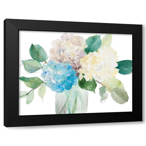 Billowing Blossoms Black Modern Wood Framed Art Print with Double Matting by Loreth, Lanie