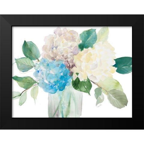 Billowing Blossoms Black Modern Wood Framed Art Print by Loreth, Lanie
