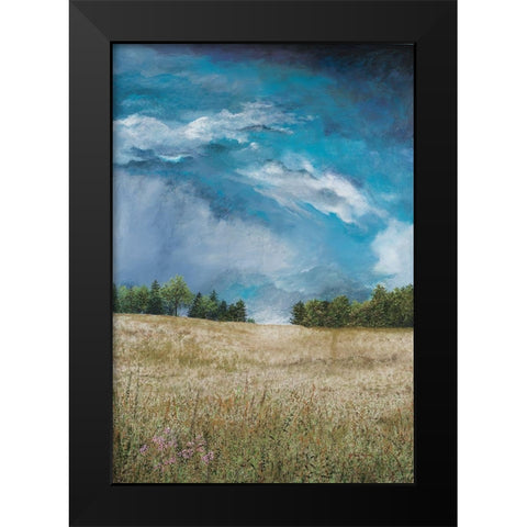 Approaching Storm (no barn) Black Modern Wood Framed Art Print by Redding, James