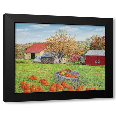 Autumns Colors Black Modern Wood Framed Art Print by Redding, James