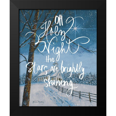 Oh Holy Night Black Modern Wood Framed Art Print by Redding, James
