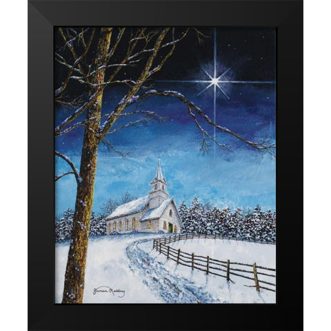 Bright Star Black Modern Wood Framed Art Print by Redding, James