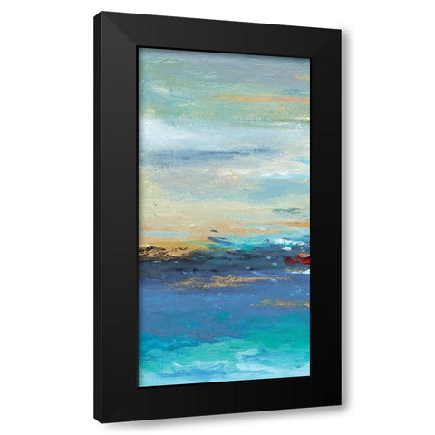 Sea Mystery Panel I Black Modern Wood Framed Art Print with Double Matting by Pinto, Patricia