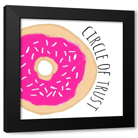 Circle of Trust Black Modern Wood Framed Art Print with Double Matting by Edwins, Hugo