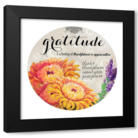Grateful Harvest Black Modern Wood Framed Art Print with Double Matting by Diannart