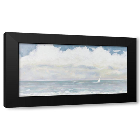 Sail Away Black Modern Wood Framed Art Print by DeRice, Julie