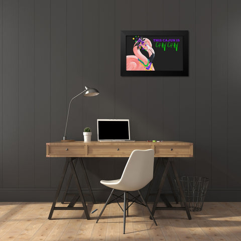 Crazy Cajun Black Modern Wood Framed Art Print by Ritter, Gina