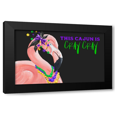 Crazy Cajun Black Modern Wood Framed Art Print with Double Matting by Ritter, Gina