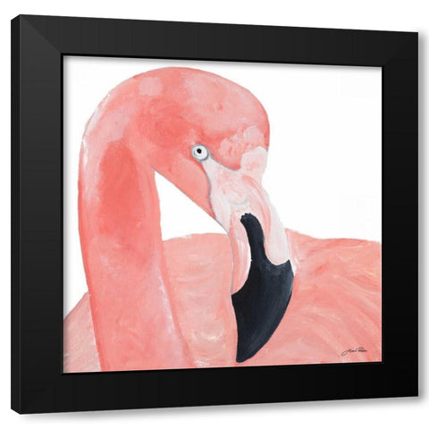 Pink Party of Four II Black Modern Wood Framed Art Print by Ritter, Gina